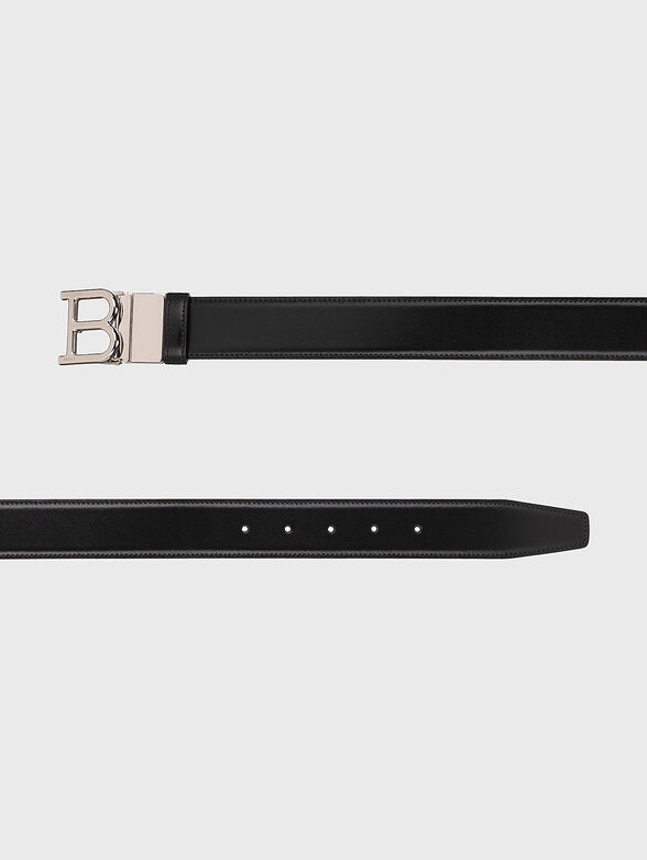 Reversible belt with logo buckle - 3