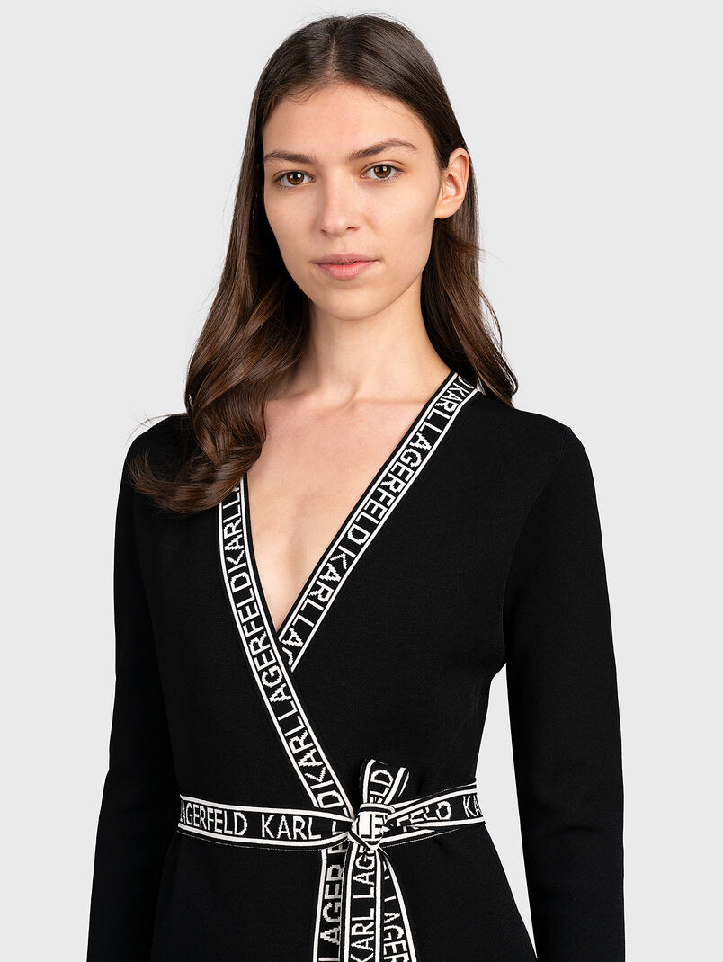 Knitted wrap dress - 3