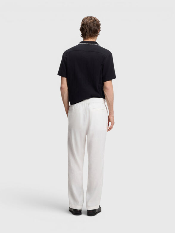 Straight-leg trousers made of linen blend - 2