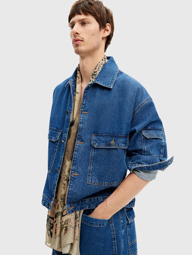 Blue denim jacket - 4