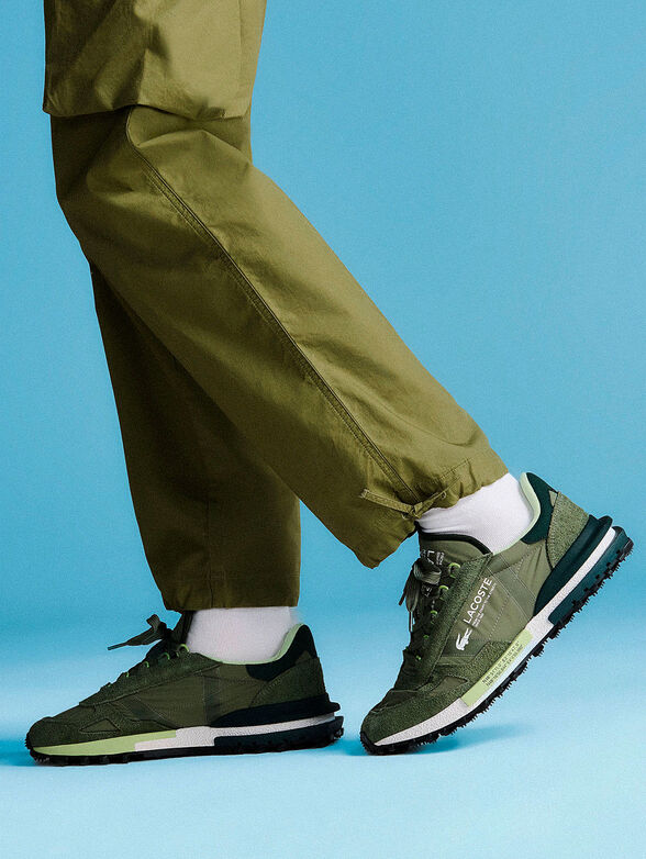 Suede and textile sneakers - 2