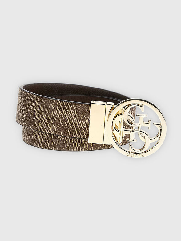 NOELLE double-face belt with logo buckle - 2