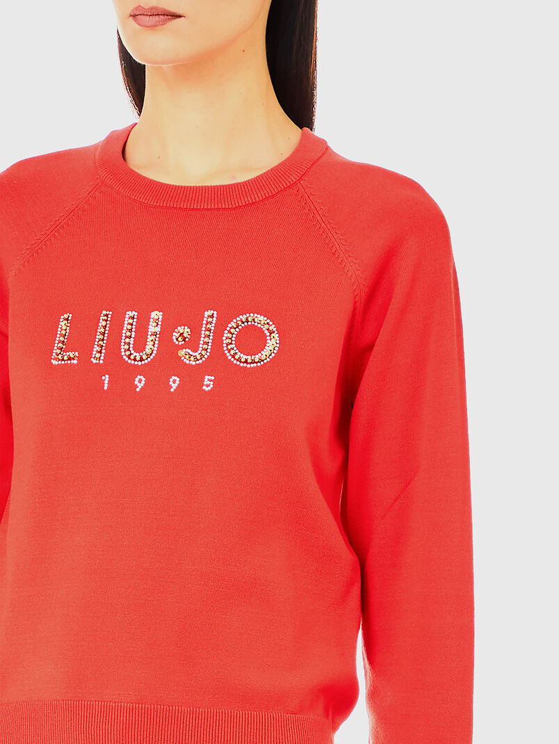 Sweater with oval neckline  - 3