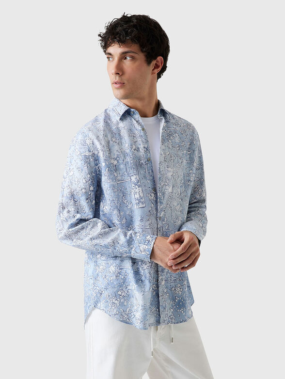 Shirt with accent print - 1