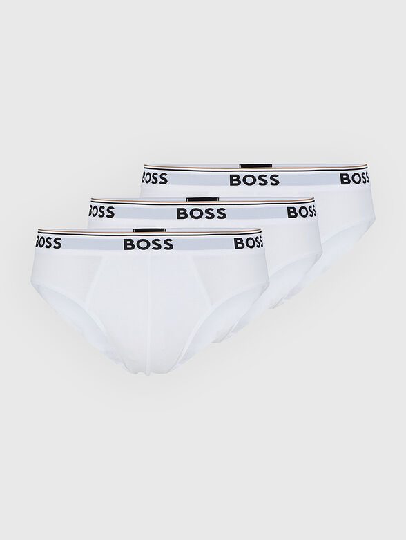 Three-pack of briefs with logo accents - 1