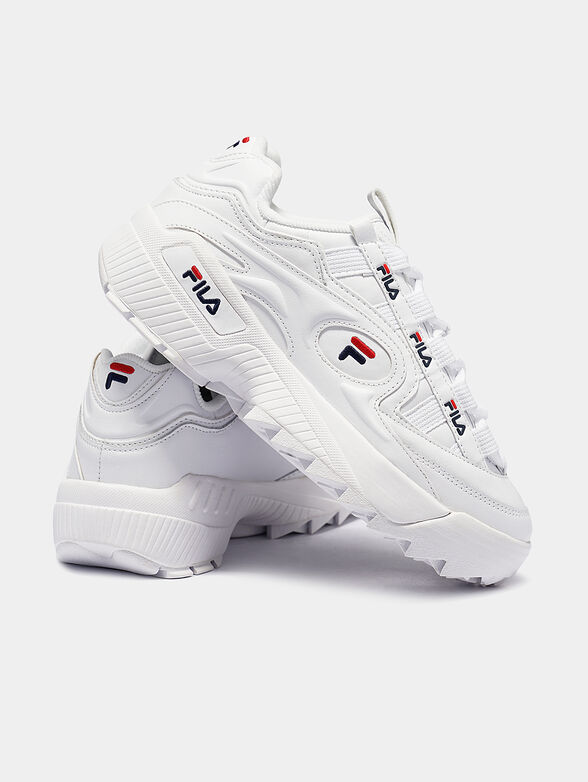 D-FORMATION White sneakers with logo accents - 4