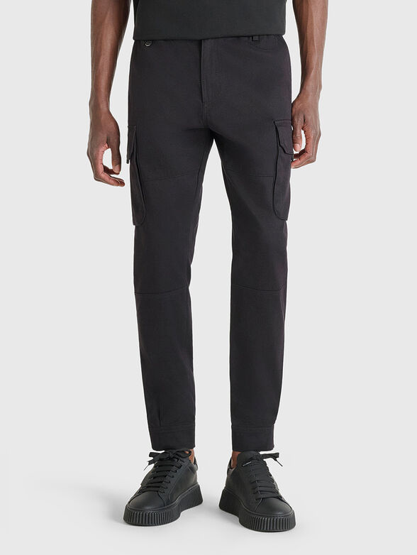 Cotton cargo trousers - 1