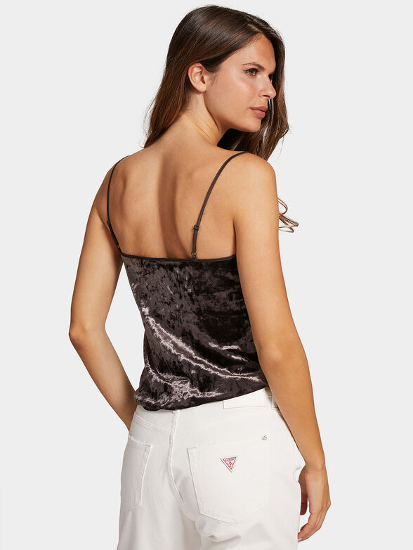 DEVA Velvet black tank top - 2
