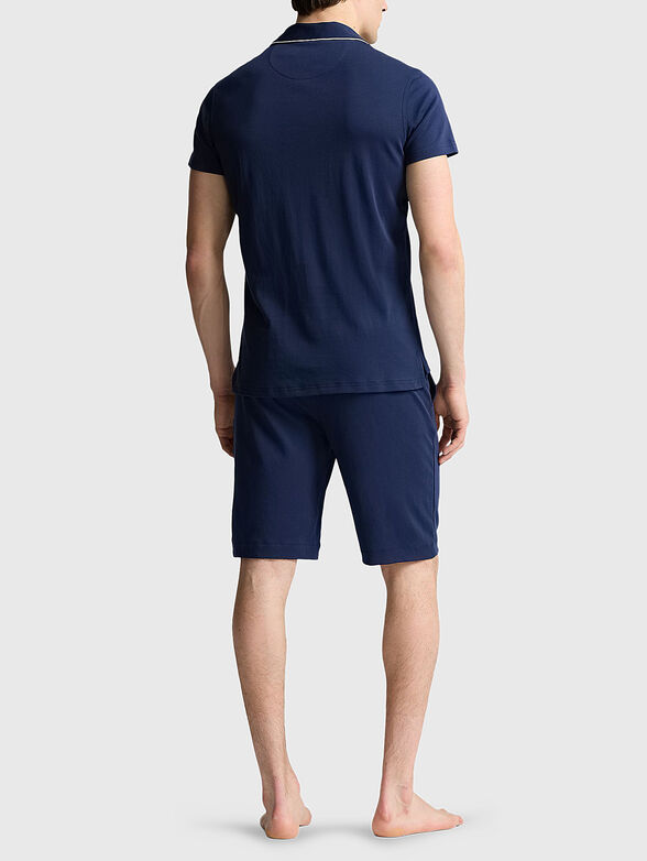 Two-piece pyjamas in dark blue - 2