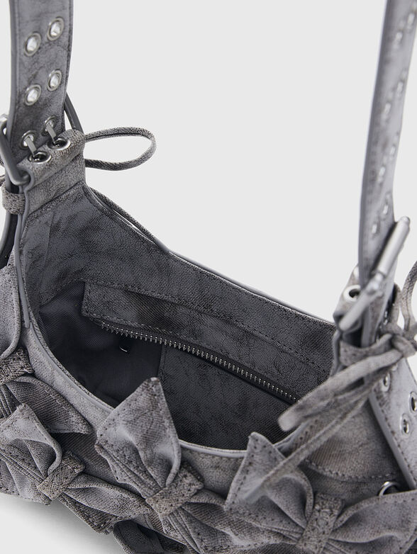 Small bag with eyelets and washed effect - 6