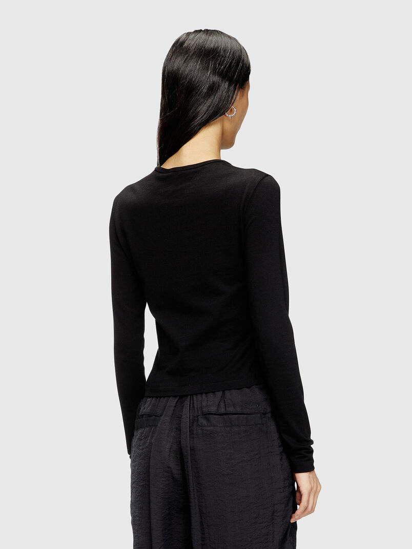 T-UNCUTIE-LONG-LS-OD long sleeve cotton blouse - 3