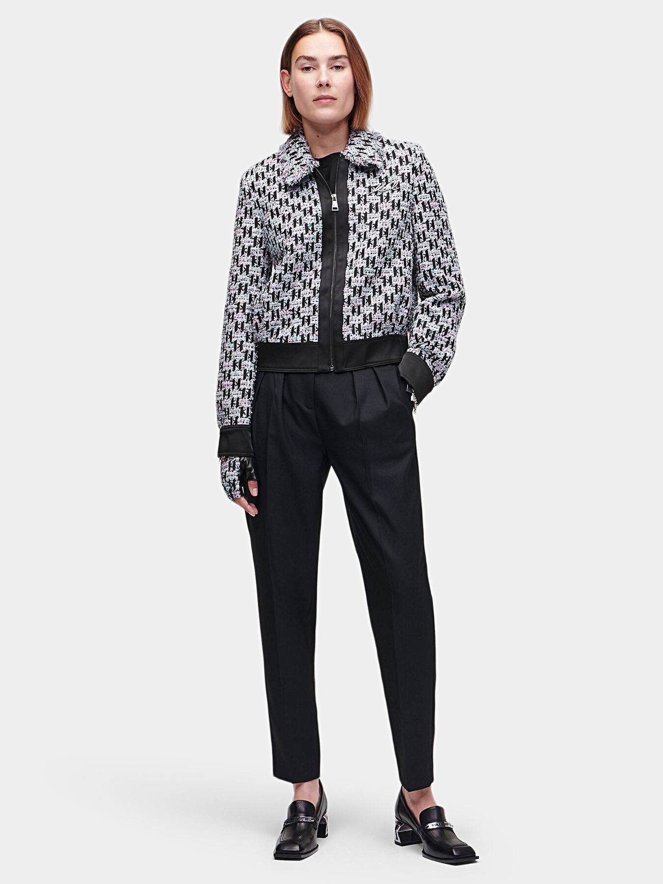 Karl lagerfeld boucle jacket online
