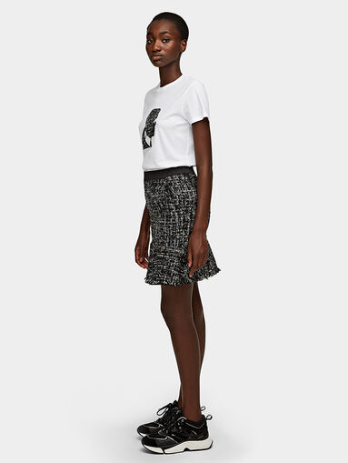 Short boucle skirt - 3