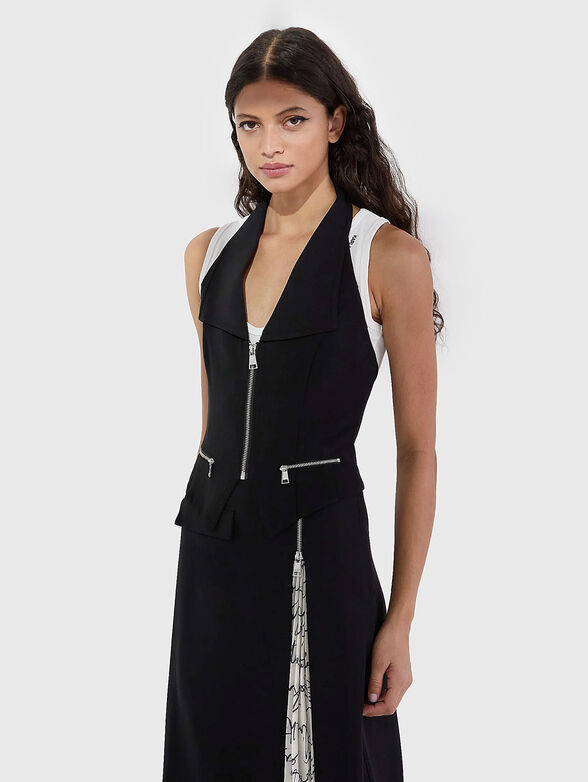 V-neck top with zip - 1