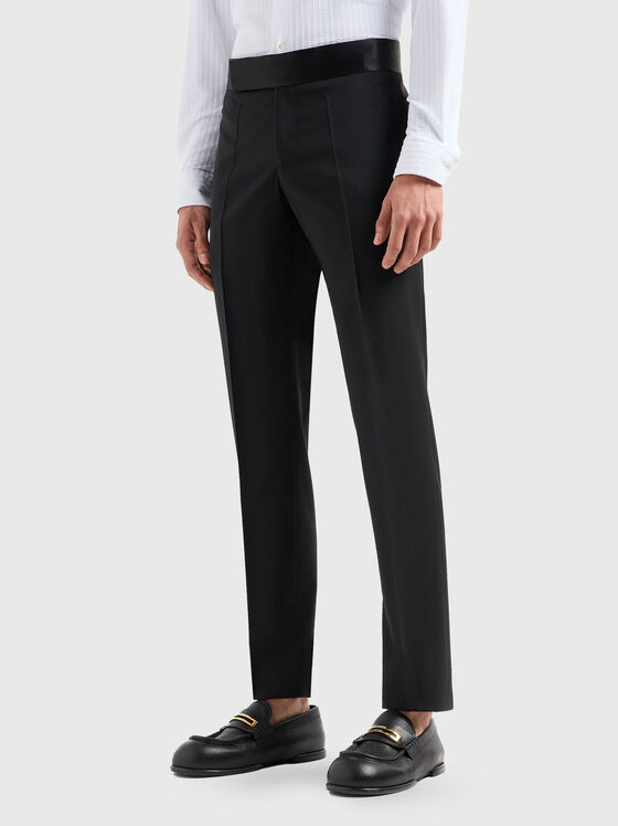 Слим панталон от вълна - 1