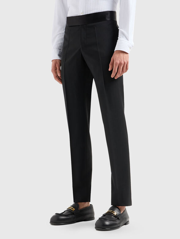 Slim wool trousers - 1