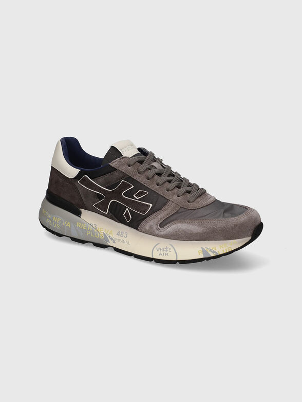 Suede and textile sneakers - 2