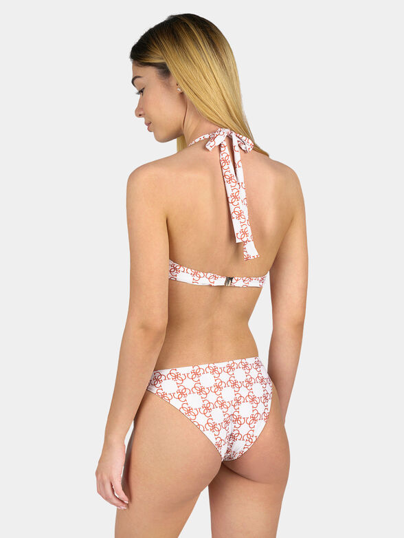 Bikini top with logo print - 3