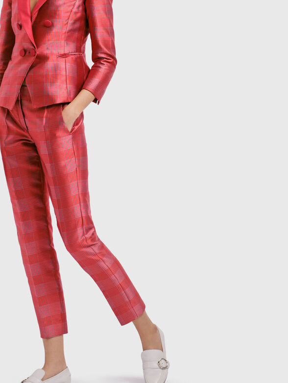 Slim trousers with a print - 3