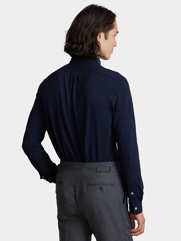 Shirt with contrast embroidered logo - 3