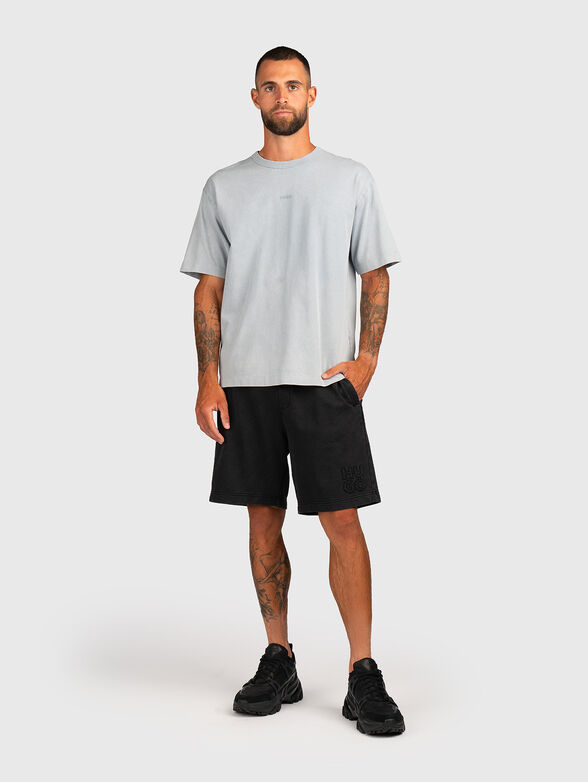 Cotton shorts with logo detail - 4