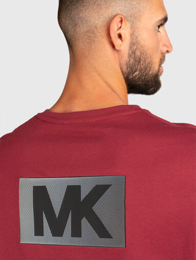 Cotton T-shirt with accent back - 4