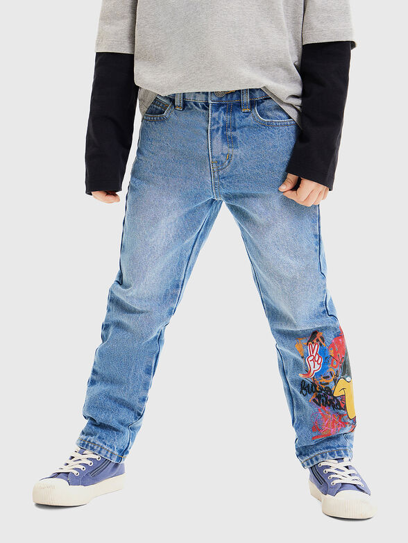 ALF jeans with cartoon character print - 5