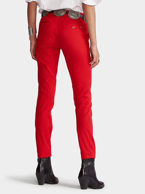 Red slim trousers - 2