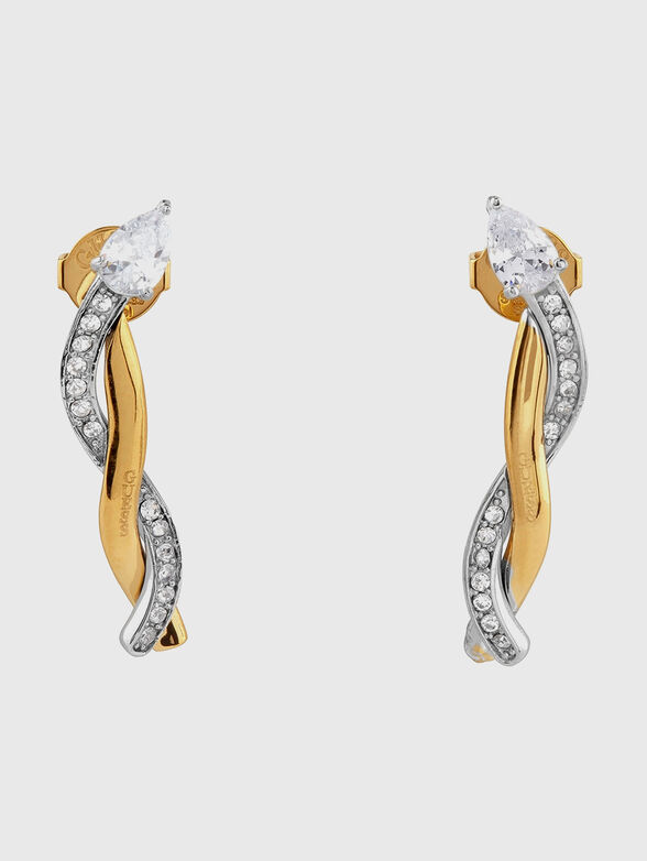 TWIST rhinestones earrings - 2