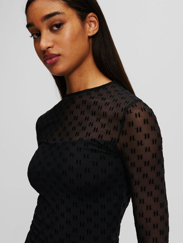 Blouse with monogram details - 4