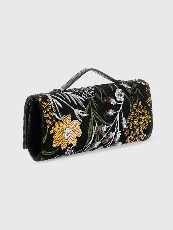 ZALINA clutch with floral motifs - 2