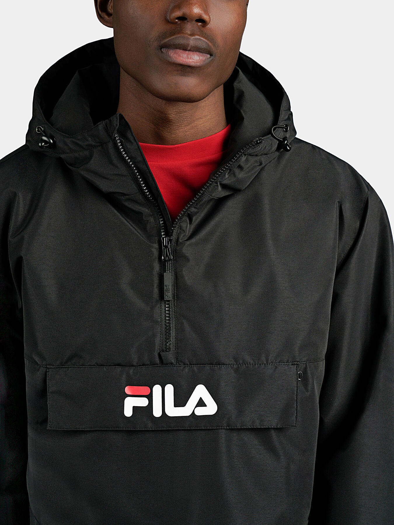 FILA - 未使用 美品 FILA PERTEX ANORAK 防水 M gore tex MICHIROU hooded anorak in black color brand FILA