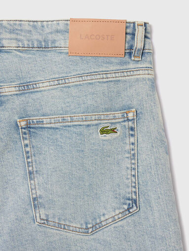 Straight jeans in blue with logo - 3