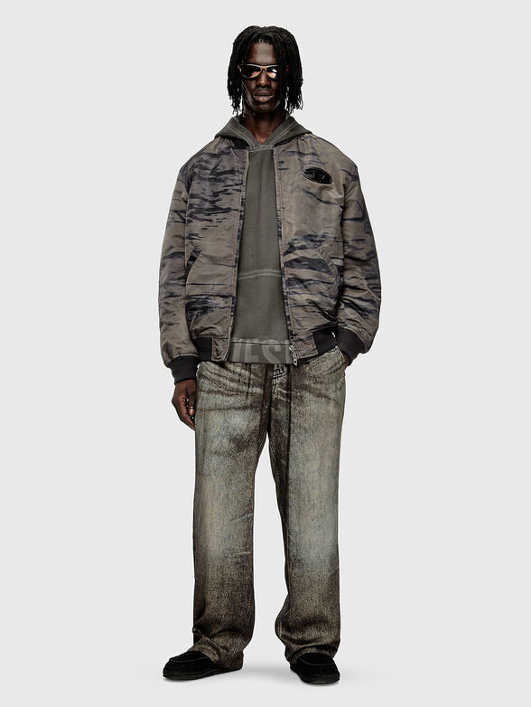 J-KEPES-DLBZ padded bomber jacket in printed satin - 2