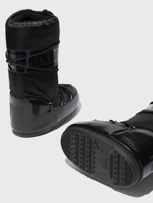 ICON GLANCE satin boots in black - 3