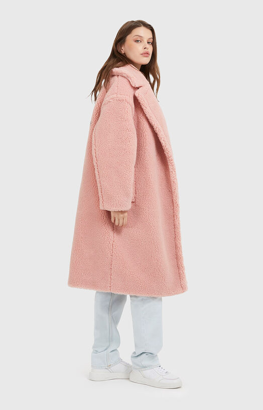 POLLY pink coat with accent back brand GUESS — Globalbrandsstore