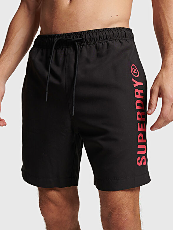 CORE SPORT beach shorts with logo accent - 1