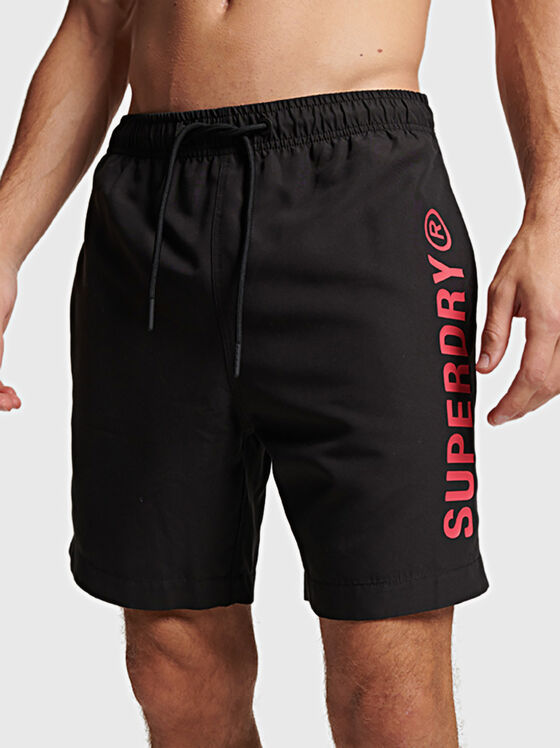 CORE SPORT beach shorts with logo accent - 1