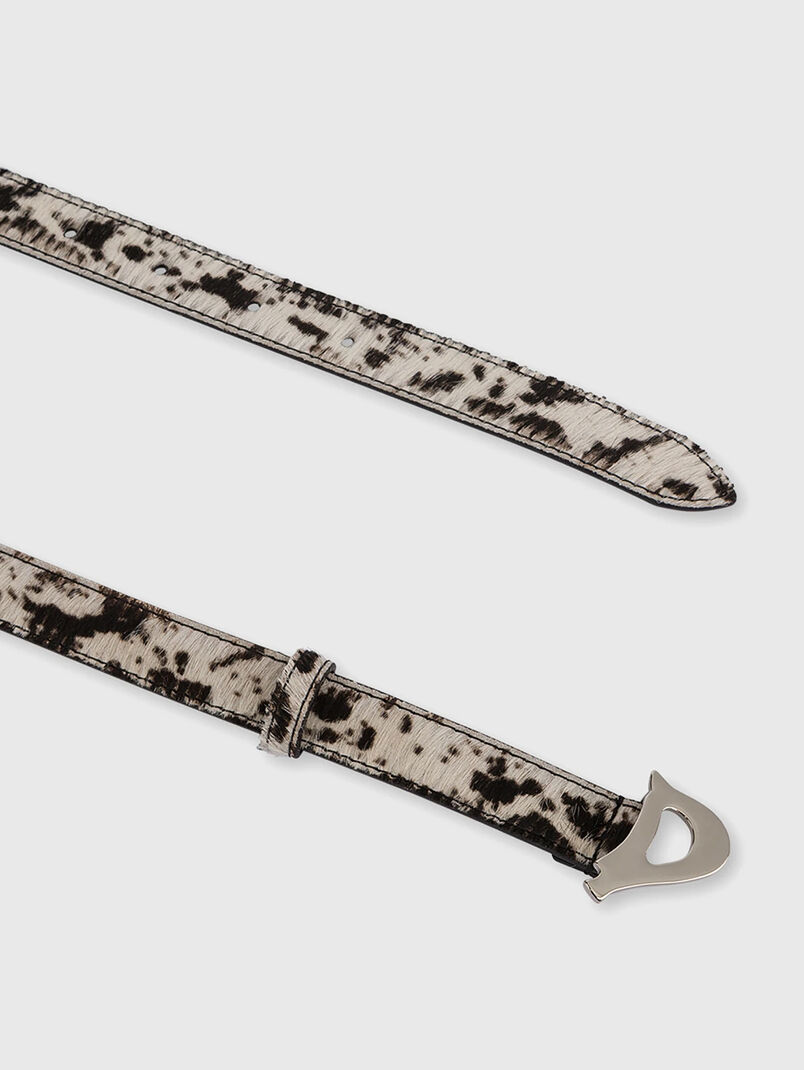 Belt with logo buckle - 3