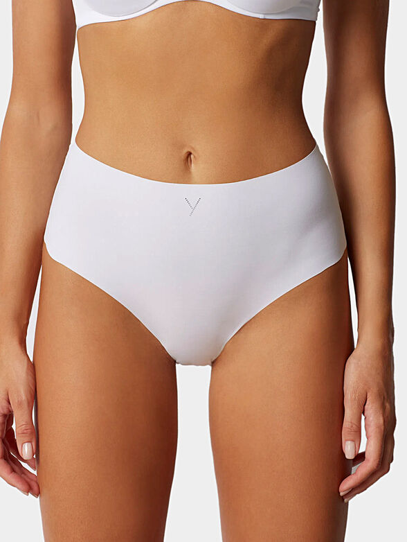 TAGLIO VIVO high-waisted beige briefs - 1