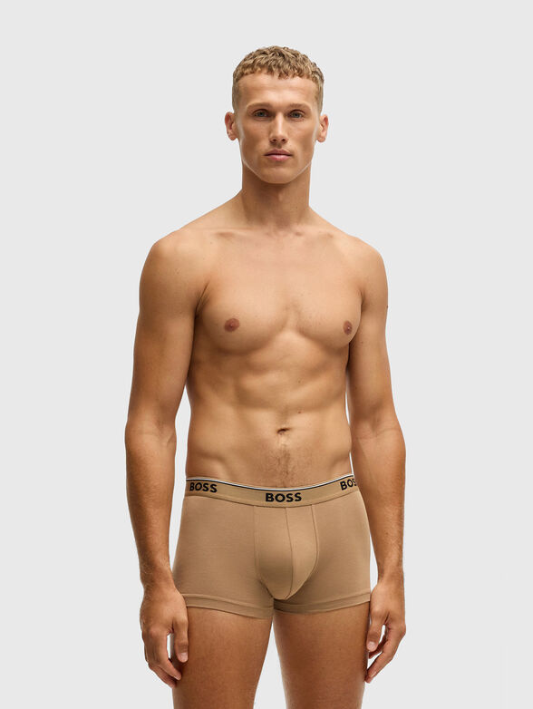 Set of three boxers with logo in cotton - 2