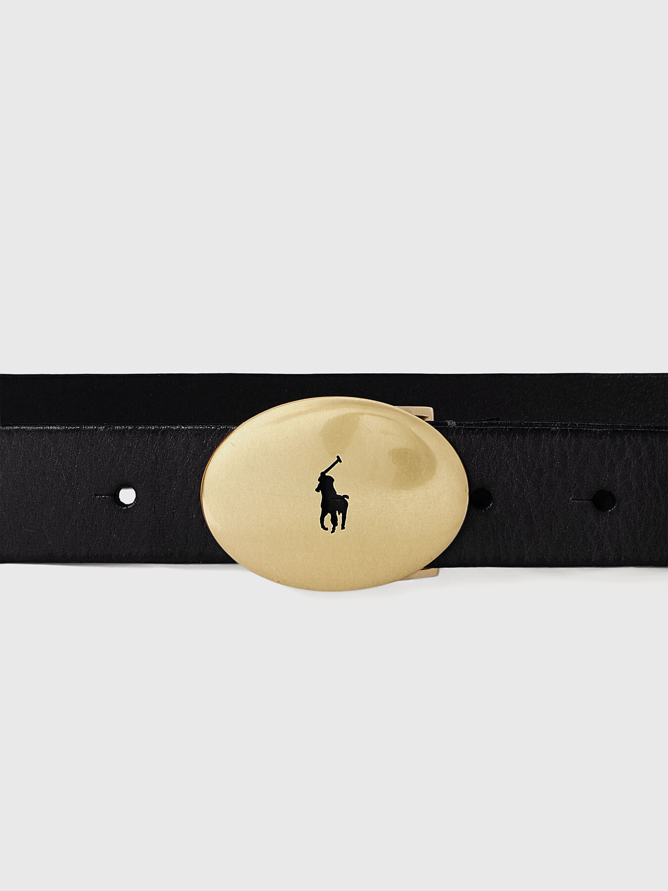 Leather belt with accent buckle brand POLO RALPH LAUREN