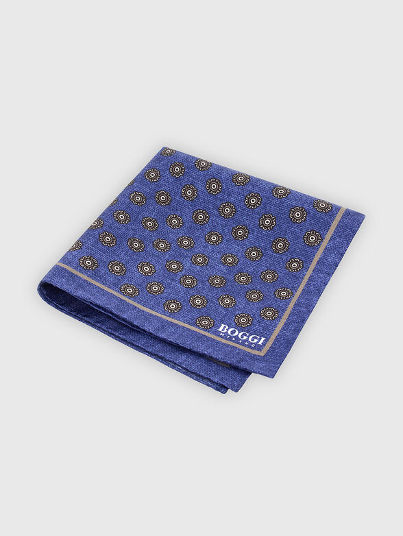 Silk pocket square with print - 1