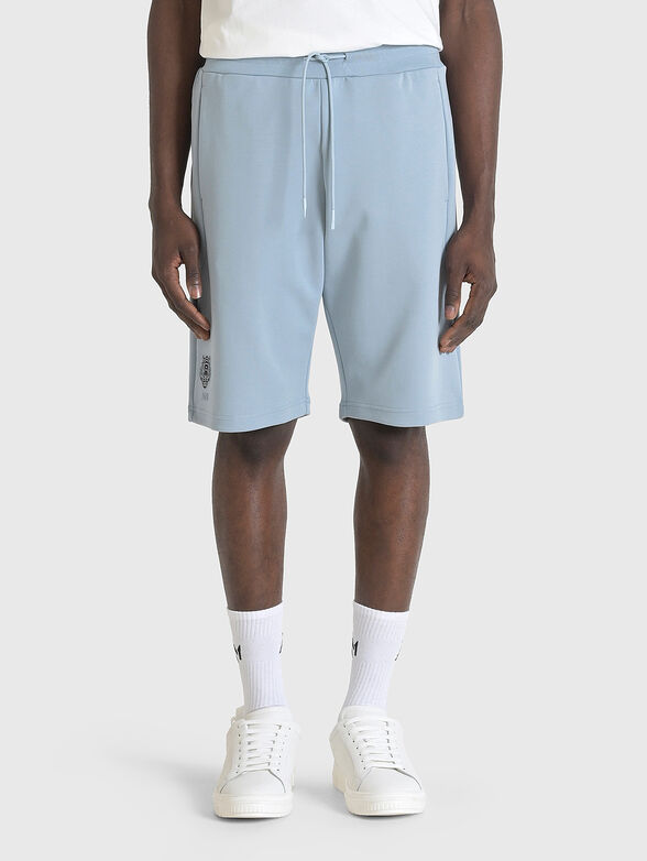 Sports shorts in black with logo detail - 1