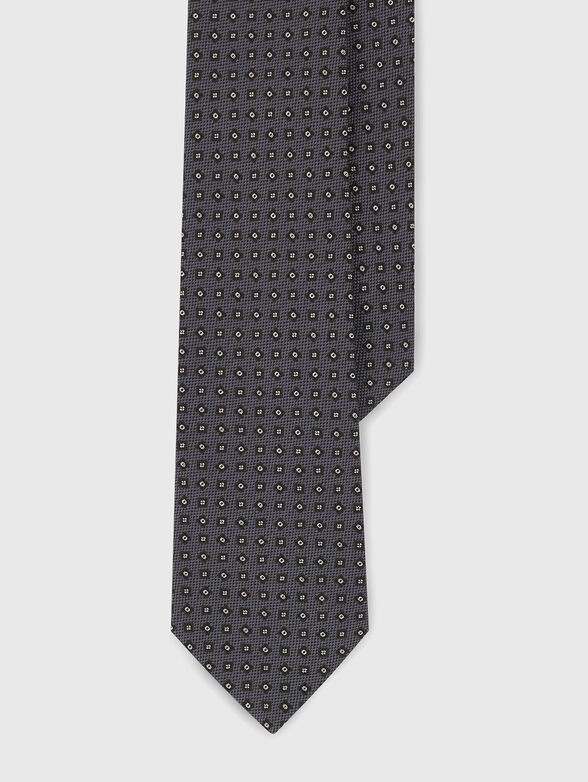 Silk tie with micro-patterns - 1