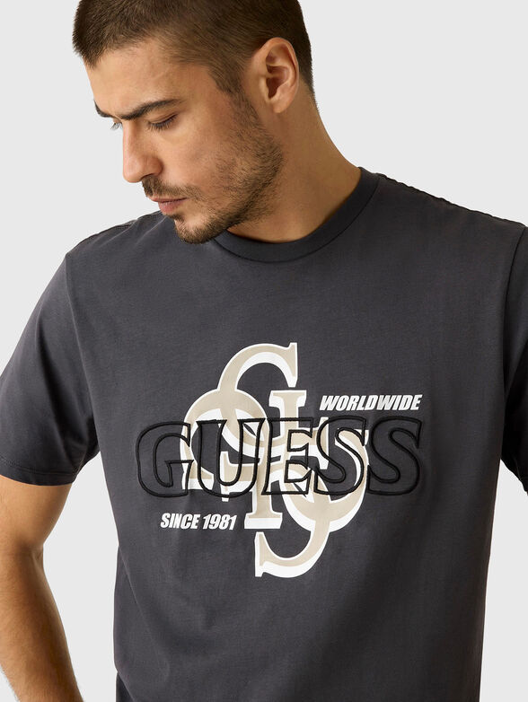 Crew neck T-shirt with 4G logo print - 4