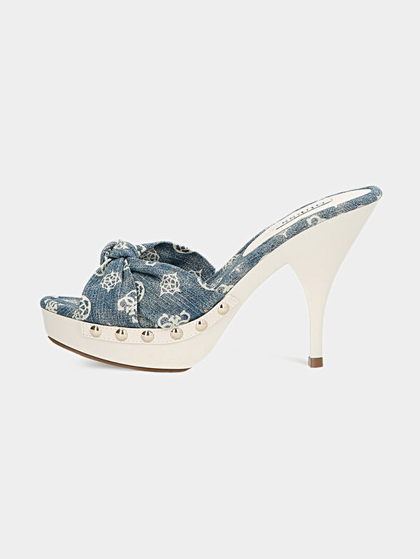 TAILAN Denim sandals with logo print - 1