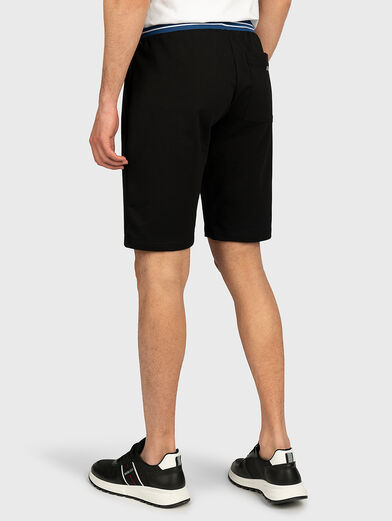 Cotton shorts with a contrasting waist - 2