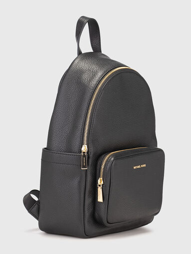 Leather  backpack with gold details - 3