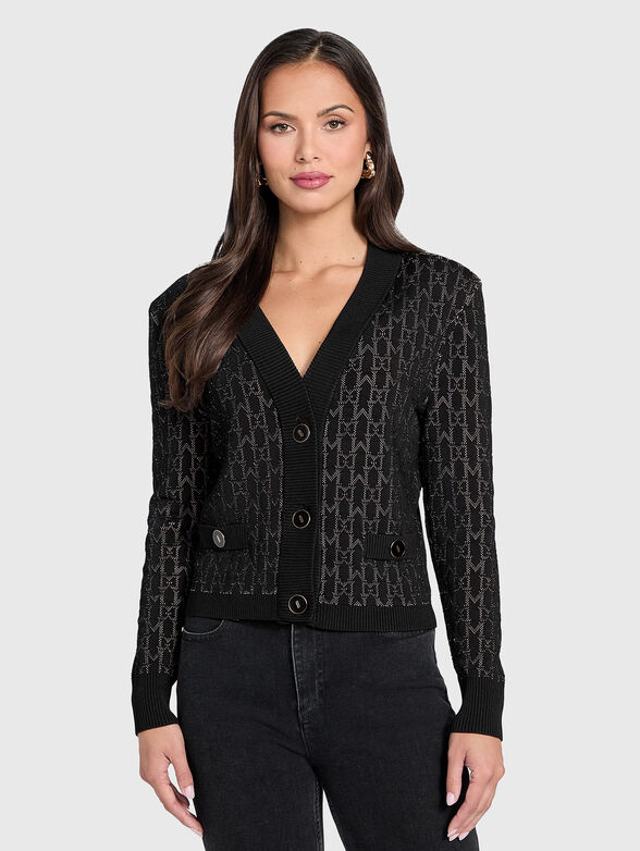 BILLIE cardigan in black - 5
